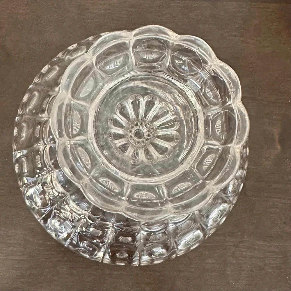 c1880's Huge‎ EAPG Priscilla by Dalzell, Gillmore and Leighton Glass Centerpiece